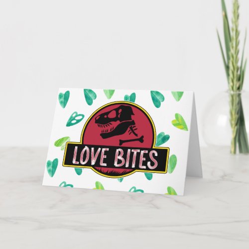 Love Bites Dinosaur Valentine Card