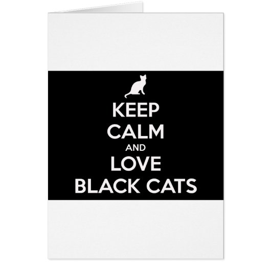 Love Black Cats Cards (Front)