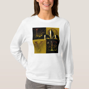 Love black gold/fleur de lis T-Shirt