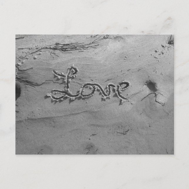 Love Black & White Postcard (Front)