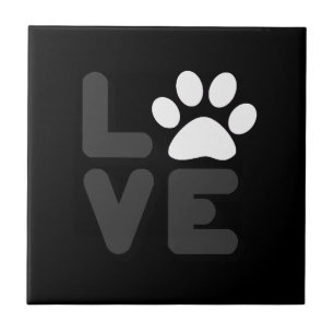 LOVE - Blk/Gry Ceramic Tile