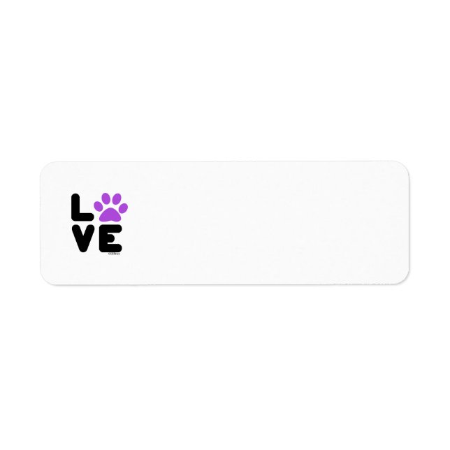 LOVE - Blk/Ppl Label (Front)