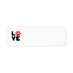 LOVE - Blk/Red Label