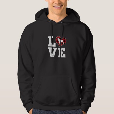 Love Bloodhound Dog Lover Gifts Buffalo Plaid Vale Hoodie