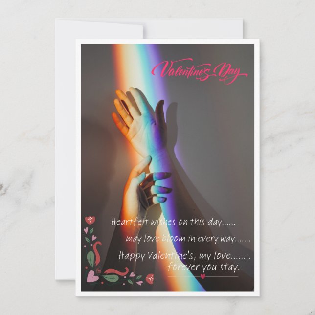 love bloom valantine day card  (Front)