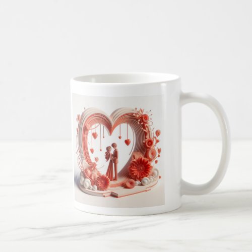  Love Blooms Valentines Day Mug 