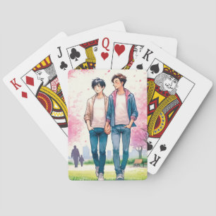 Love blossoms poker cards