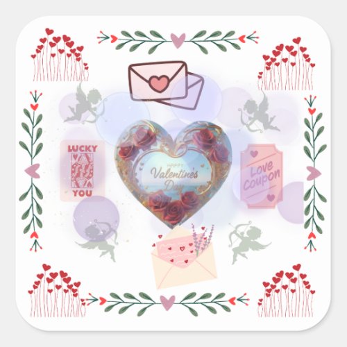 Love Blossoms Sticker  Romantic Valentines Day