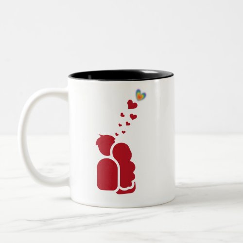 Love Blossoms Two_Tone Coffee Mug