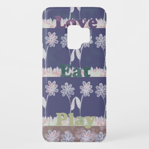Love Blue Baby Shower colors Case_Mate Samsung Galaxy S9 Case