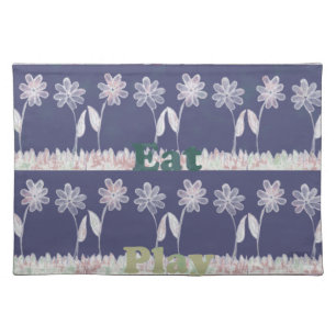 Love Blue Baby Shower colors Cloth Placemat