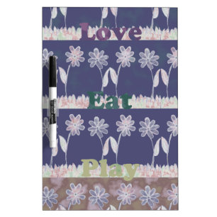 Love Blue Baby Shower colors Dry-Erase Board