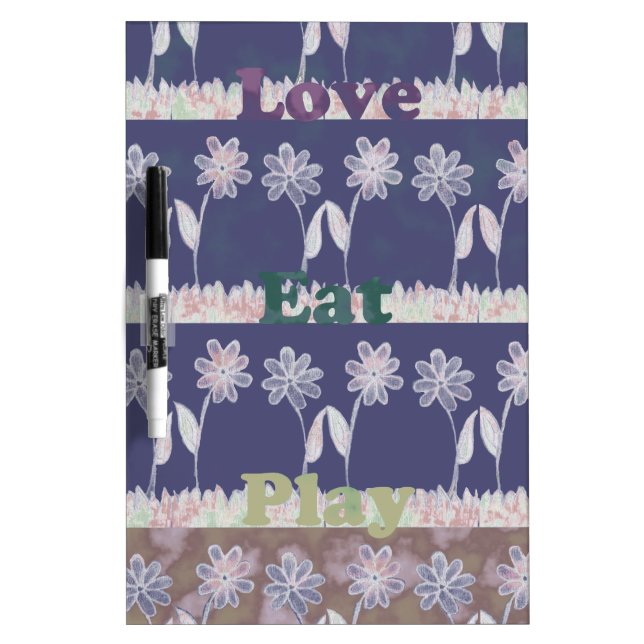 Love Blue Baby Shower colors Dry-Erase Board (Front)