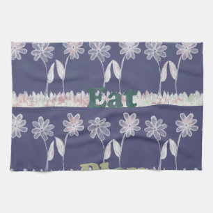 Love Blue Baby Shower colors Kitchen Towel