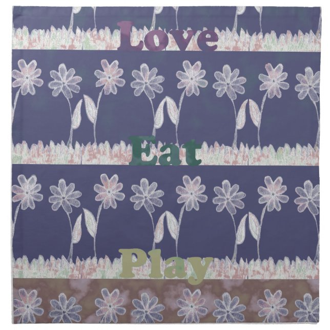 Love Blue Baby Shower colors Napkin (Front)