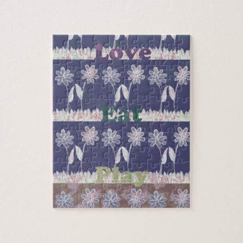 Love Blue Baby Shower colorspng Jigsaw Puzzle