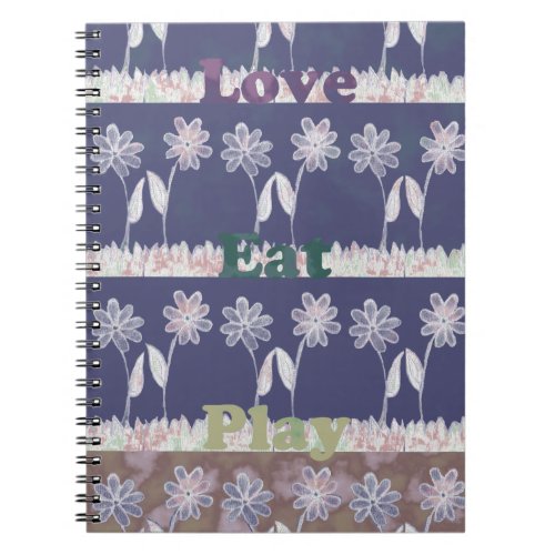 Love Blue Baby Shower colorspng Notebook