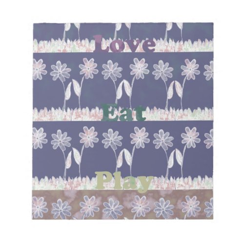 Love Blue Baby Shower colorspng Notepad
