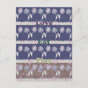 Love Blue Baby Shower Inspiration Quote color Invitation Postcard