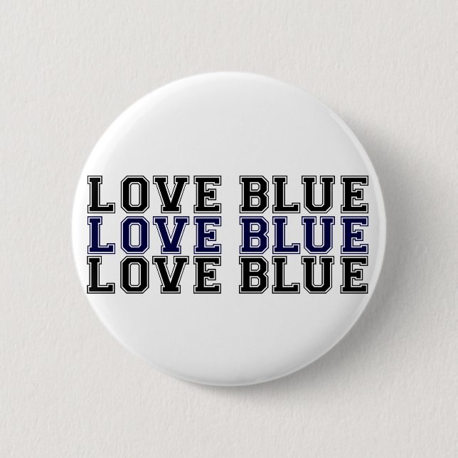 Love Blue Button (Front)