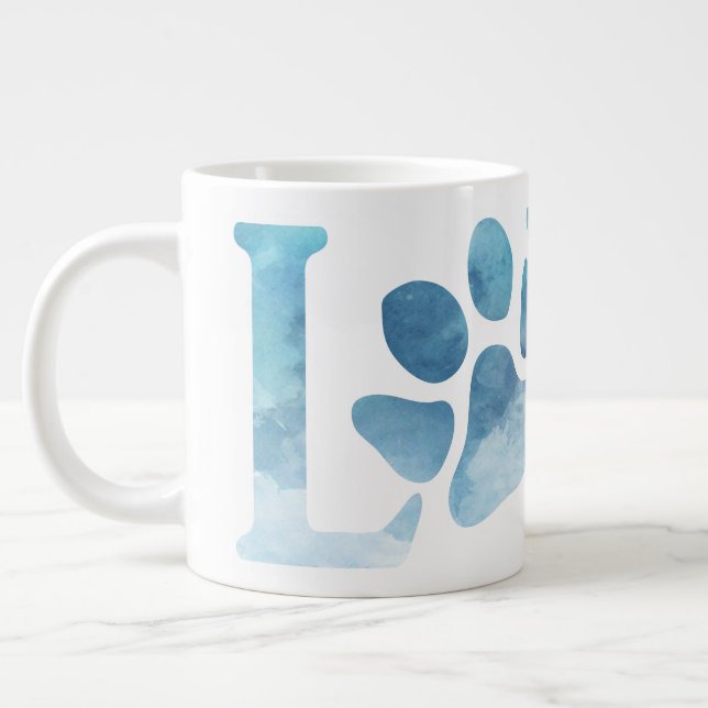 Love Blue Giant Coffee Mug (Left)