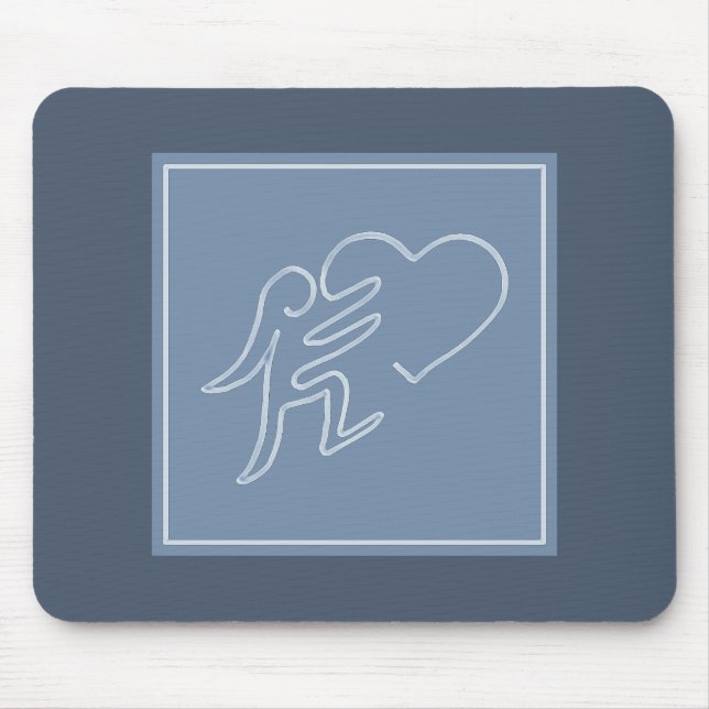 LOVE (BLUEBERRY) MOUSE PAD (Front)