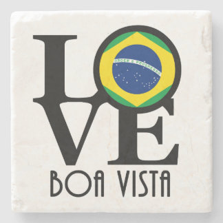 LOVE Boa Vista Brazil Stone Coaster