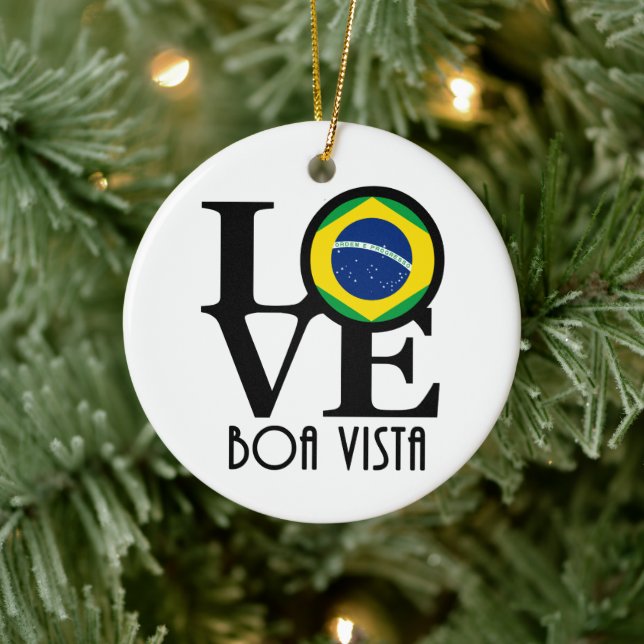 LOVE Boa Vista Ceramic Ornament (Tree)