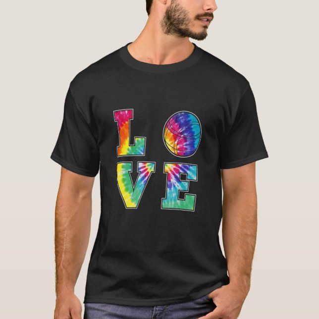 Love Bocce Tie Dye American Sports Team Fans   Boc T-Shirt (Front)