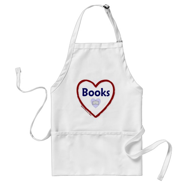 Love Books Adult Apron (Front)