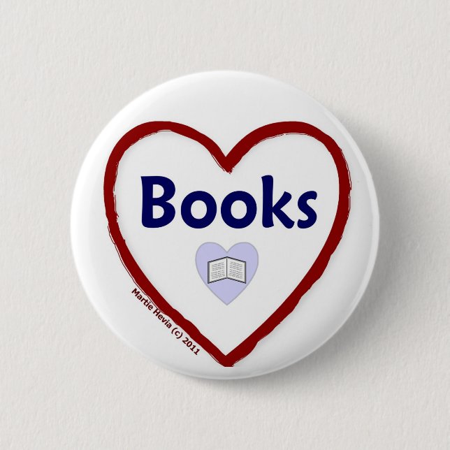 Love Books Button (Front)