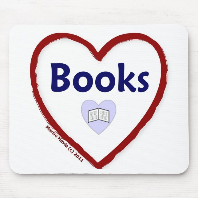 Love Books Mouse Pad (Front)