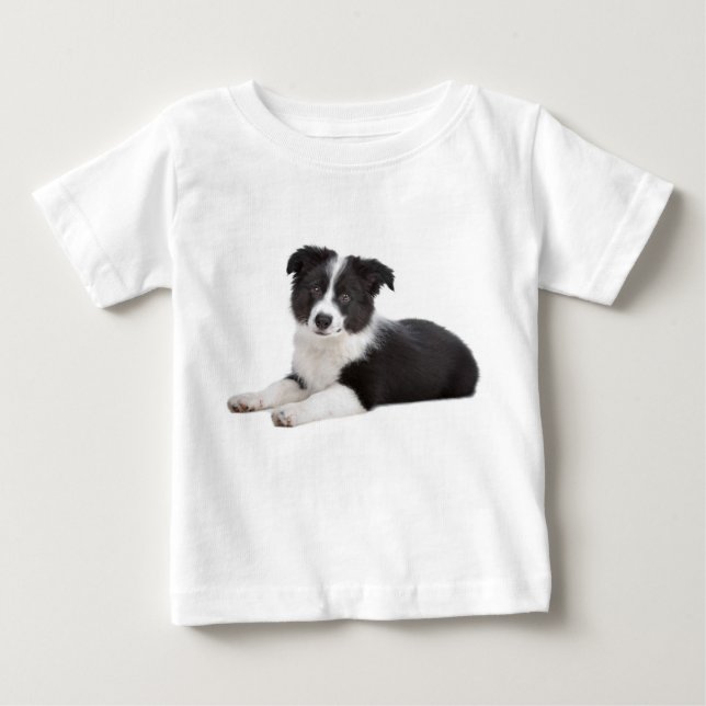 Love Border Collie Puppy Dog Toddler Tee Shirt (Front)