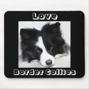 Love Border Collies Puppy Dog Mousepad