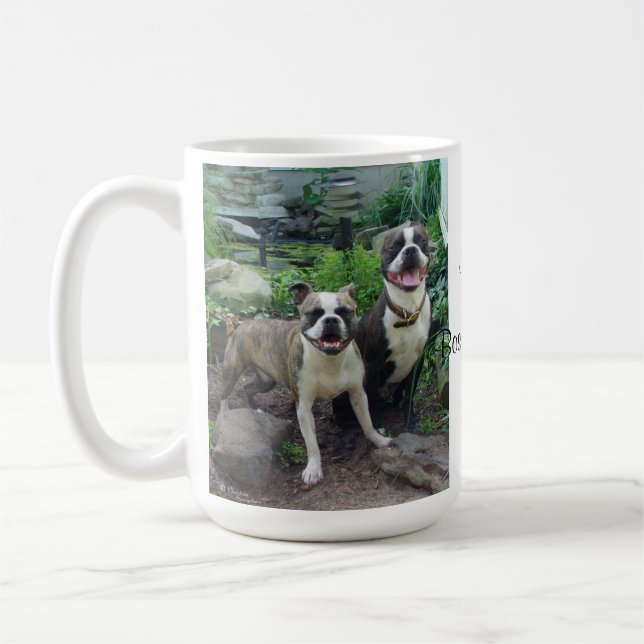 Love Boston Terriers, Mug (Left)