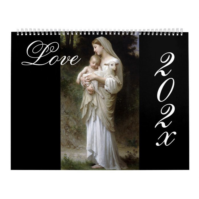 Love, Bouguereau DIY calendar