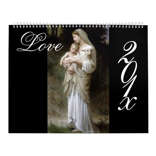 Love, Bouguereau DIY calendar (Cover)