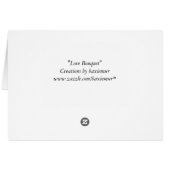 Love Bouquet Cards (Back Horizontal)