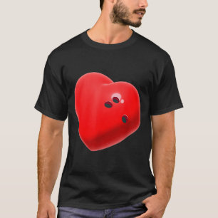 Love Bowling Ball Hearts Bowling Lover Valentine's T-Shirt