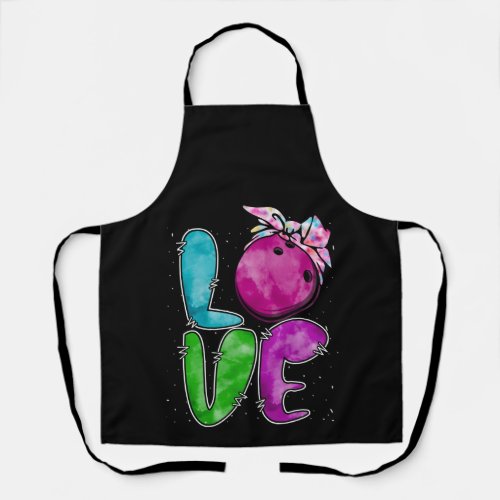 Love Bowling Mom Bandana Player Sport Apron