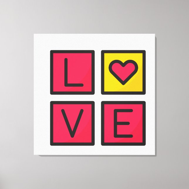 Love Box Stretched Canvas Print - Romantic Eleganc (Front)