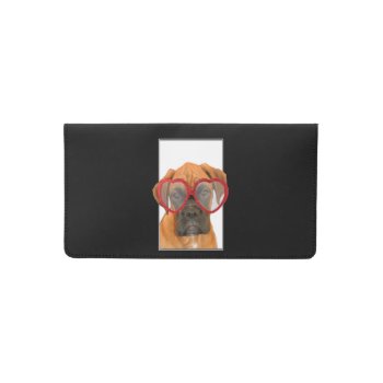Love Boxer Dog Checkbook Cover by ritmoboxer at Zazzle