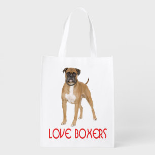 Love Boxer Puppy Dog Tote Bag