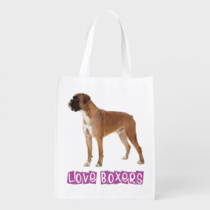 Love Boxer Puppy Dog Tote Bag