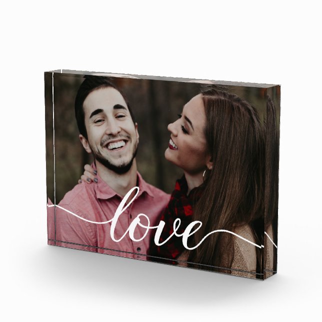 Love Boyfriend Girlfriend Personalized Photo Block (Right)