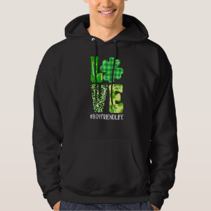 Love Boyfriend Shamrock St Patricks Day Matching F Hoodie