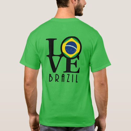 LOVE Brazil back print T_Shirt