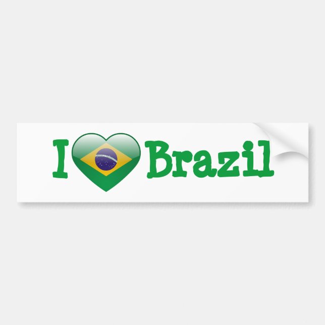 Love Brazil Bumper Sticker (Front)
