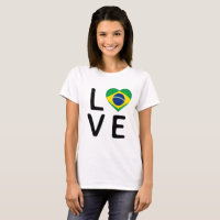 Love - Brazil Flag T-Shirt