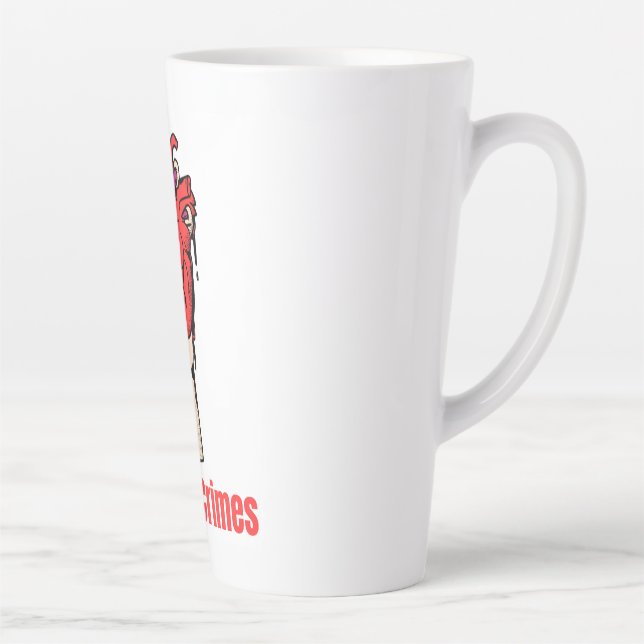 Love break up and betrayal emotional design latte mug (Right)
